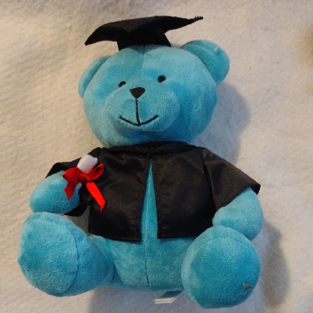 Graduation Teddy Bear Plush Toy - Blue